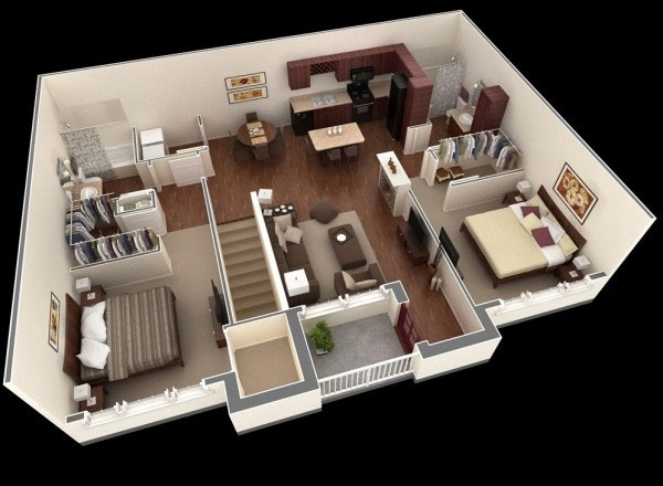 Thiết kế chung cư 2 phòng ngủ HOÀN HẢO đến từng milimet 4